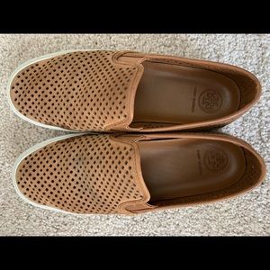 Tory Burch Jesse Suede Perforated Sneaker